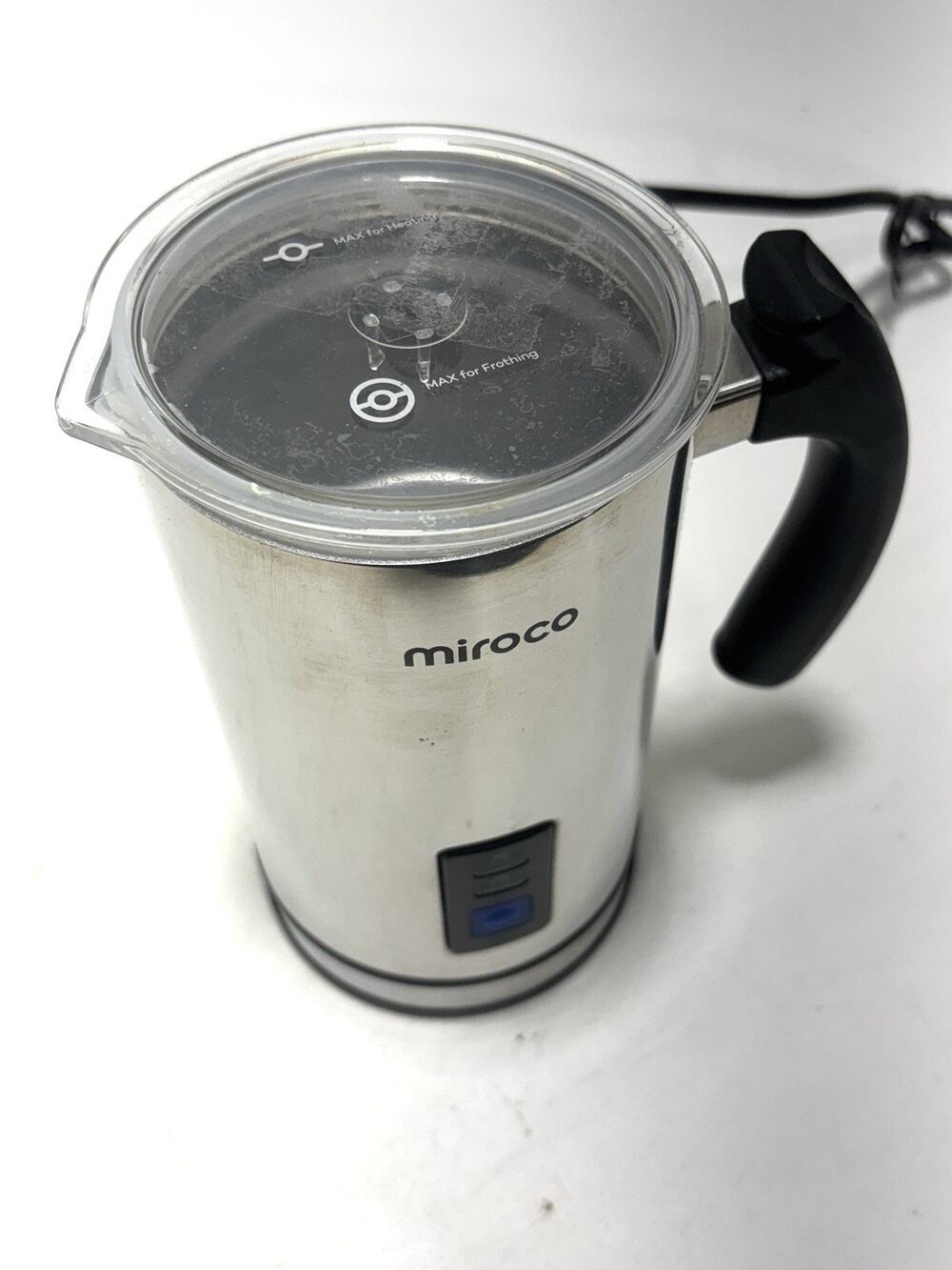 Miroco Electric Milk Frother MI-MF001 Stainless Steel Hot Cold Foam Maker